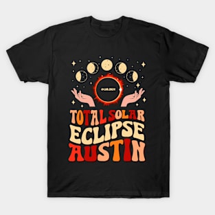 Total Solar Eclipse 2024 Austin Texas April 8 Vintage T-Shirt